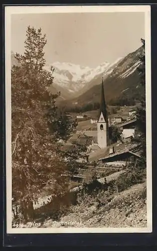 AK Trins /Gschnitztal, Teilansicht mit Blick zur Kirche