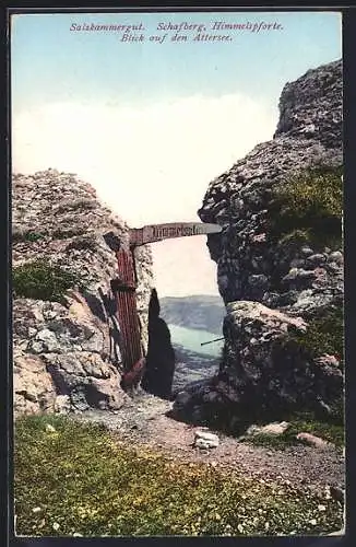 AK Schafberg, Himmelpforte, Blick auf den Attersee