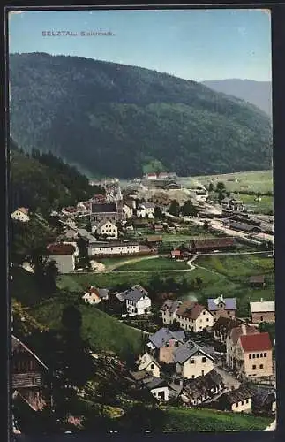 AK Selztal /Steiermark, Ortsansicht aus der Vogelschau