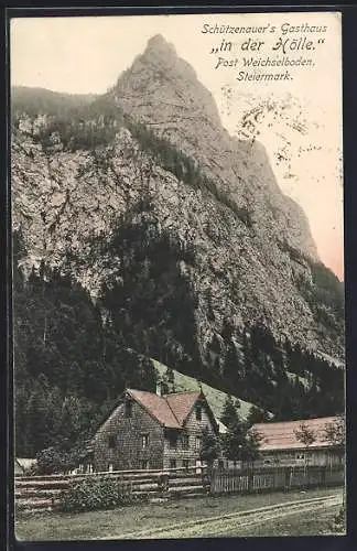 AK Weichselboden /Steiermark, Schützenauers Gasthaus in der Hölle