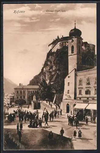 AK Kufstein, Oberer Stadtplatz