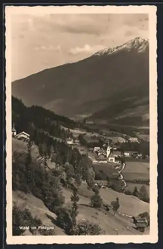 AK Wald im Pinzgau, Ortsansicht mit Umgebung