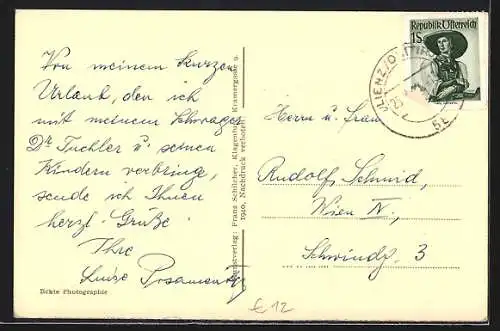 AK Bad Jungbrunn, Partie im Ort