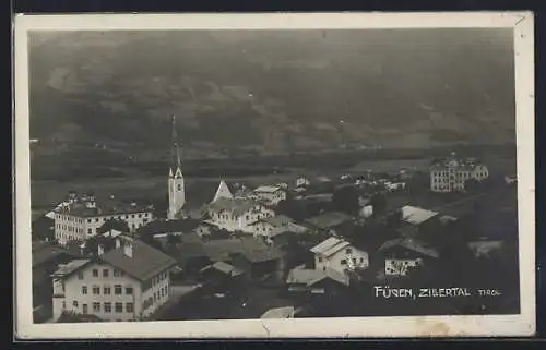 AK Fügen /Zillertal, Ortsansicht aus der Vogelschau