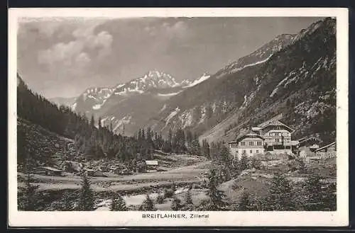 AK Ginzling /Zillerthal, Breitlahner im Zillertal, Ortspanorama