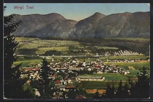 AK Wörgl /Tirol, Gesamtansicht vom Berg aus