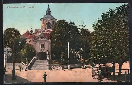 AK Eisenstadt, Blick auf die Haydn-Kirche