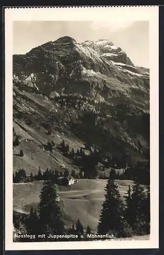 AK Nesslegg, Blick gegen Juppenspitze und Mohnenfluh