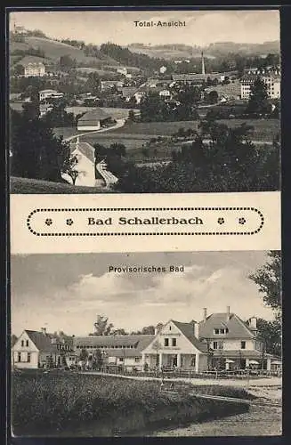 AK Bad Schallerbach, Totalansicht, Provisorisches Bad