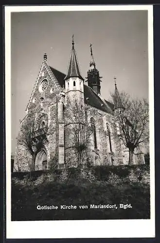 AK Mariasdorf, An der gotischen Kirche