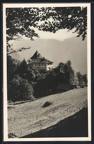 AK Hallstatt, Rudolfsturm mit Grabfeld