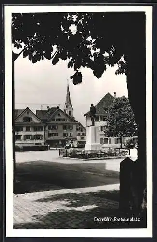 AK Dornbirn, Blick über den Rathausplatz