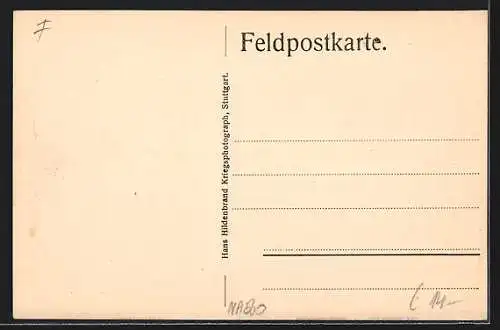 AK Vouziers, Strassenansicht mit Soldaten