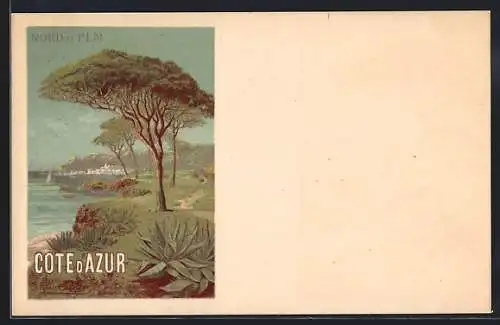 Künstler-Lithographie Cote d`Azur, Nord et PLM, Tourismus