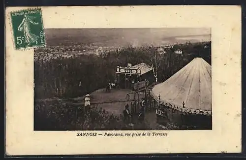 AK Sannois, Panorama, vue prise de la Terrasse