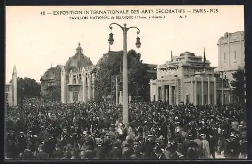 AK Paris, Exposition des Arts Decoratifs, Pavillon National du Japon & Belgique, Ausstellung