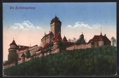 AK Hohkönigsburg, Blick auf die Burg