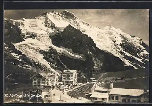 AK Kl. Scheidegg, Hotels gegen die Jungfrau