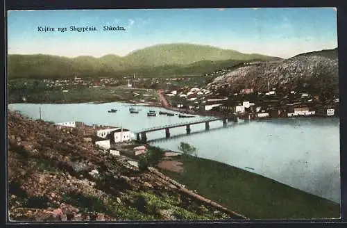 AK Scutari / Shkodra, Blick zum Ort