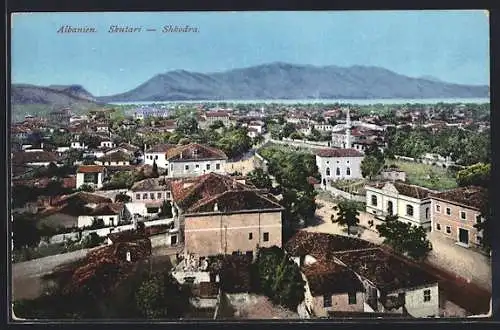 AK Shkodra / Skutari, Totalansicht über die Dächer