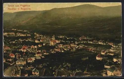 AK Rogatica, Teilansicht mit Berg