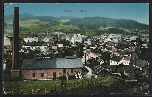 AK Tuzla, Ortsansicht mit Bergpanorama