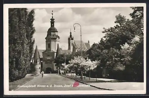 AK Krems a. d. Donau, Blick in die Josef-Wichner-Strasse