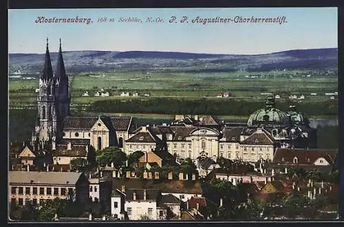 AK Klosterneuburg /N.-Oe., Augustiner-Chorherrenstift aus der Vogelschau