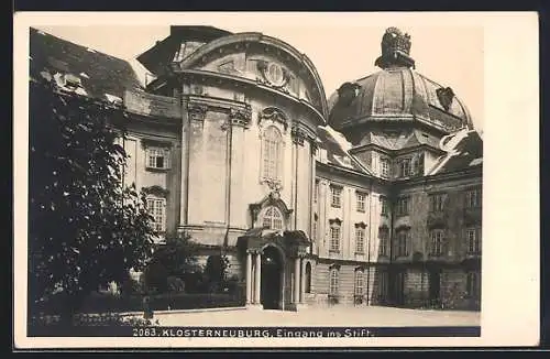 AK Klosterneuburg, Eingang ins Stift