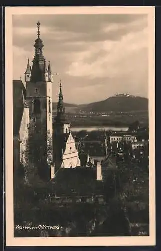 AK Krems /Donau, Ortsansicht mit Göttweig