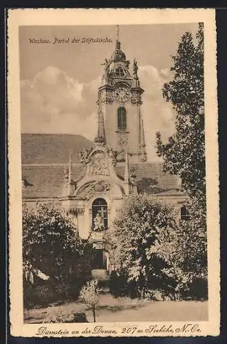 AK Dürnstein an der Donau, Portal der Stiftskirche