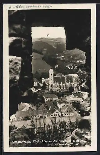 AK Kirchschlag in der buckligen Welt, Ausblick von der Ruine