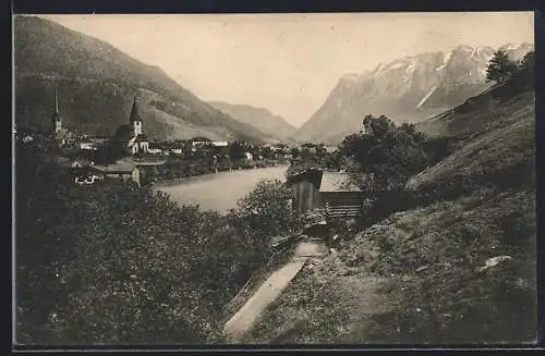 AK Bischofshofen, Ortspartie im Gebirge