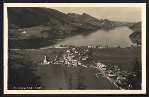 AK Fuschl a. See, Totalansicht mit Blick aufs Wasser