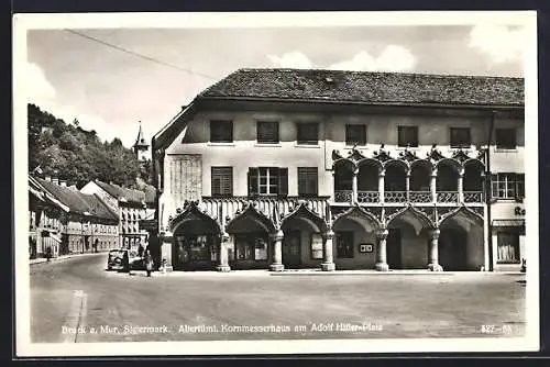 AK Bruck a. d. Mur, Altertüml. Kornmesserhaus am Platz