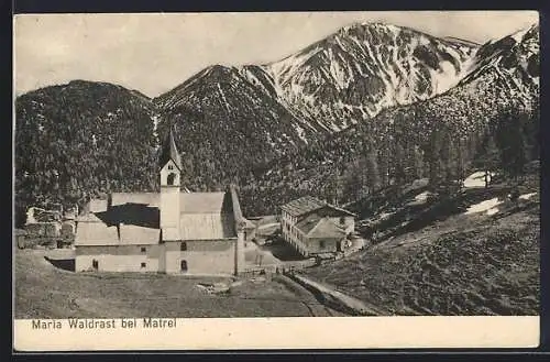 AK Maria Waldrast bei Matrei, Blick auf die Kirche