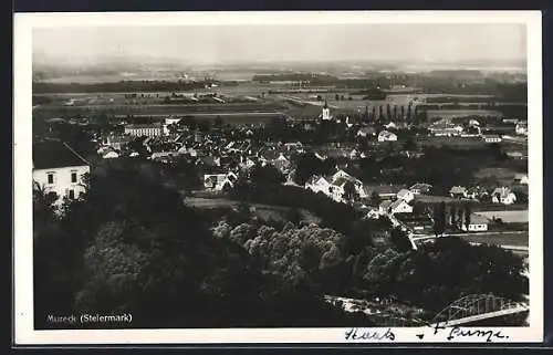 AK Mureck /Steiermark, Gesamtansicht am Fluss