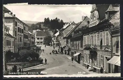 AK Birkfeld, Platz mit Gasthaus