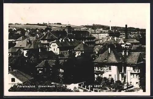 AK Fürstenfeld /Steiermark, Blick über die Dächer der Ortschaft