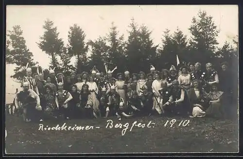 AK Riechheim, Riechheimer Bergfest 1910