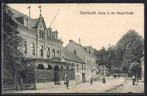 AK Schlebusch, Partie an der Hauptstrasse