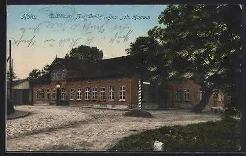 AK Hohn, Gasthaus zur Linde von Joh. Hansen