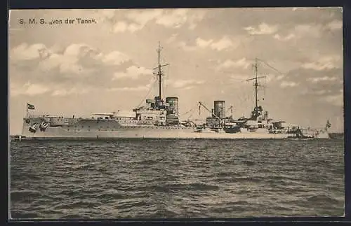 AK Kriegsschiff SMS von der Tann