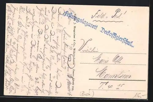 AK Kriegsschiff S.M.S. Zähringen in voller Fahrt