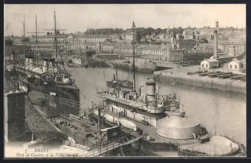 AK Brest, Port de Guerre et la Ville, Kriegshafen