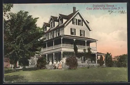 AK Kenoza Lake, NY, Elmer Miller`s House overlooking Kenoza