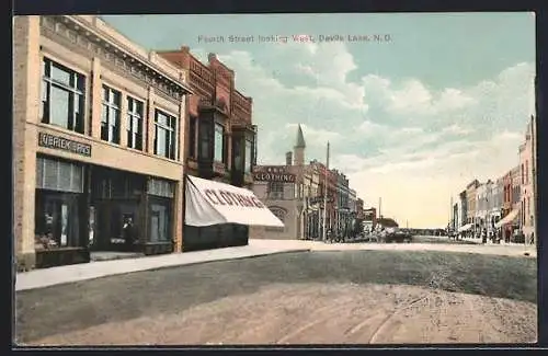 AK Devils Lake, ND, Fourth Street looking West