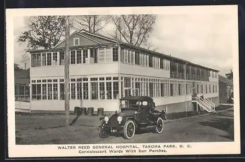 AK Washington D.C., Takoma Park, Walter Reed General Hospital, Convalescent Wards with Sun Porches