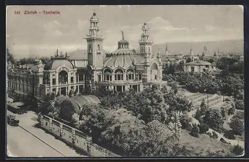 AK Zürich, Ansicht der Tonhalle