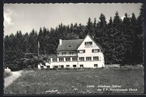 AK Langnau am Albis, Albishaus des T. V. Naturfreunde Zürich